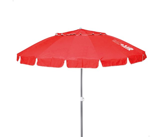 Guarda-Sol AKTIVE (Vermelho - Alumínio - 200x200x2.5cm) AKTIVE - Guarda-sóis e toldos de exterior - vermelho, alumínio, 200x200x2.5cm