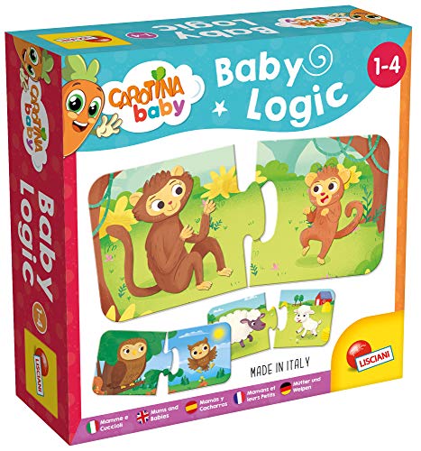 Jogo Didático LISCIANI Logica Bebe Mama e Filhos Lisciani - Quebra-cabeças - didático, 35 cartas, tabuleiro, figuras de animais