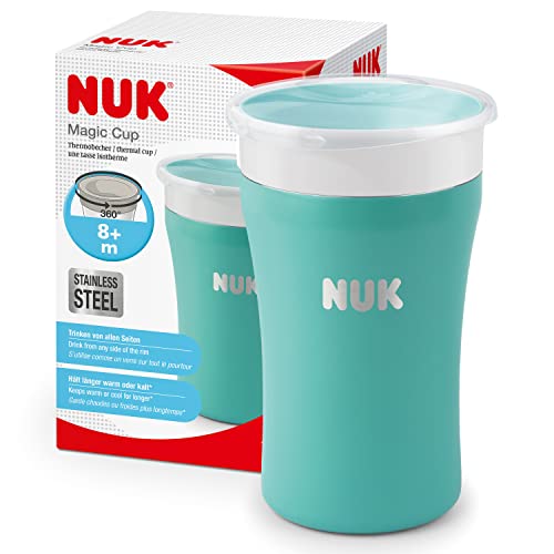 Tigela NUK Magic Cup (Azul - Aço Inoxidável) NUK - Canecas - tigela, azul, aço inoxidável