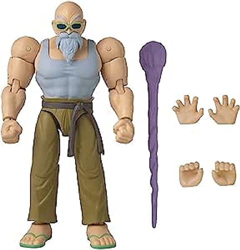 Figura de Ação BANDAI Master Roshi (Dragonball) Bandai - Software de jogos de vídeo - 17 cm, articulada, acessórios, dragon ball