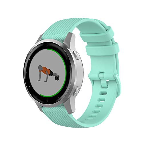 Bracelete para Relógio Wownadu Silicone Preto Wownadu - Acessórios para monitor de atividades - silicone, garmin, 18 mm, preto