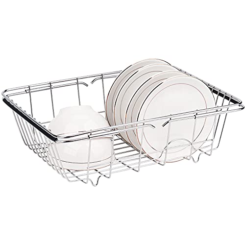 Cesto de Cozinha TOP LIFE (Aço Inoxidável - 28 x 12.5 x 9 cm) orange ant - Escorredores de louça e tabuleiros de escorrer - aço inoxidável, 28x12.5x9 cm
