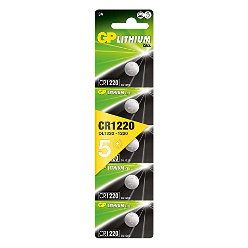 Pilhas Não Recarregáveis GP BATTERIES CR1220 (5 unidades) GP BATTERIES - Baterias de uso geral - litio, 3V, 1200mah