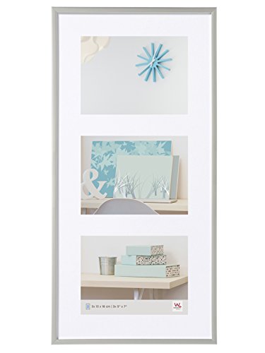 WALTLER DESIGN KV338S New Lifestyle Gallery Picture Frame Walther - Porta-retratos - 13 x 18 cm, fixo, prateado, 266 x 520 mm