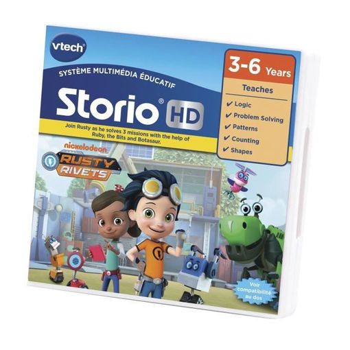 Jogo Didático VTECH Storio Rusty Rivets (Idade Mínima Recomendada: 3 anos) VTech - Jogos - jogo didático, vtech, storio rusty rivets, idade mínima 3 anos, lógica, raciocínio