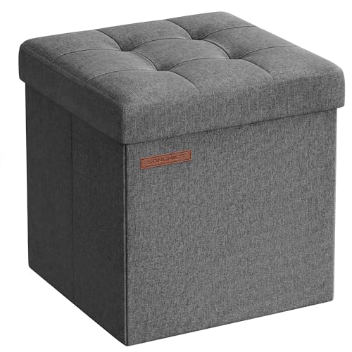 Banco de Arrumação SONGMICS LSF028G01 (Cinzento - 30 x 30 x 46 cm) SONGMICS - Sofás - cinzento, MDF, 30x30x46cm, 1 prateleira