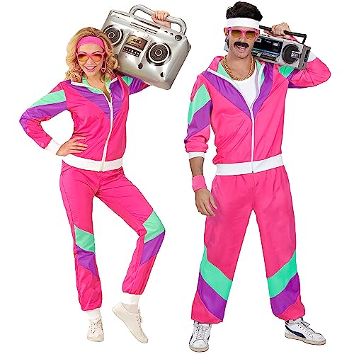Fato Unisexo DISFRAZZES Jogger Anos 80 (Tam: Tamanho Único) Widmann - Brincadeira de faz de conta - unisexo, jogger, anos 80, tamanho único