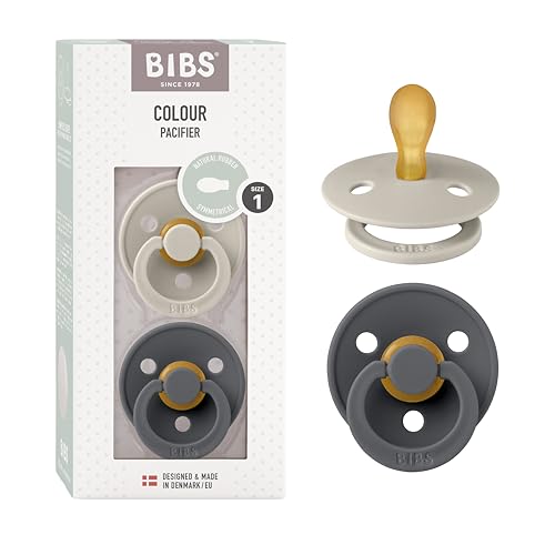 Chupeta BIBS Cor 2 Unidades - Iron/Sand - 1 Bibs - Cuidados com a higiene oral - chupeta, bibs, cor, iron, sand