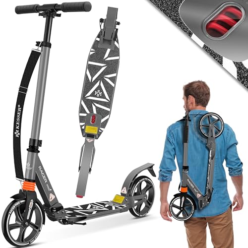 Trotinete Eléctrica KESSER Big Wheel (Velocidade Máxima: 10 km/h) KESSER - Suportes para bicicletas para veículos - 10 km/h, 100 kg, 205 mm, poliuretano