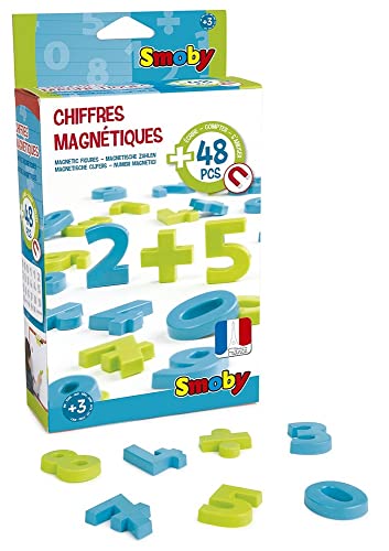 Brinquedo de Trabalhos Manuais SMoby 430101 (3 anos) Smoby - Ímãs de geladeira - 48 peças, números, símbolos, manipulável