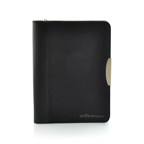 Portefólio OFFICE BOX Dynamic (Vermelho - Couro) Fraga Import - Portfólios e pastas - couro, fecho éclair, compartimentos, bolso