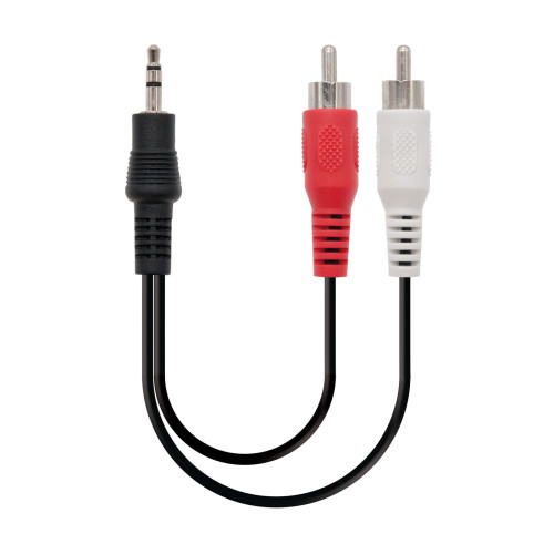 Cabo de Áudio NANOCABLE (Jack 3.5mm - RCA - 1.5 m - Preto) NANOCABLE - Cabos de áudio e vídeo - 15m, jack 3.5mm, RCA, preto
