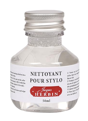 Herbin 12300T- Un Flacon De Nettoyant Pour Stylo-Plumes Et Stylos Roller 50 Ml BIGBUY OFFICE - Desinfetantes domésticos - biológico, sem solvente, resina natural, não irritante