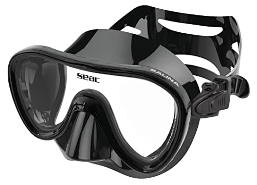 Máscara de Natação SEAC Salina Slt (Tam: Tamanho Único) SEAC - Máscaras de mergulho e snorkeling - policarbonato, transparente, preto