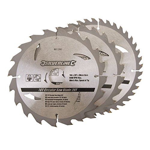 Conjunto de Discos para Serra Circulares SILVERLINE 801292 Silverline - Lâminas de serra - discos, serra circular, conjunto