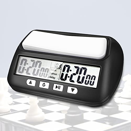 Relógio de Xadrez MIIEPLS (Preto - 8.5x7.5x2 cm) Miiepls - Brinquedos e jogos - temporizador, digital, portátil, plástico ABS