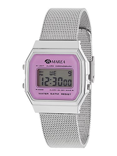Relógio de Pulso para Mulher MARCA B35313/3 Marea - Relógios - design elegante, mostrador branco, corrente aço inoxidável, resistente à água