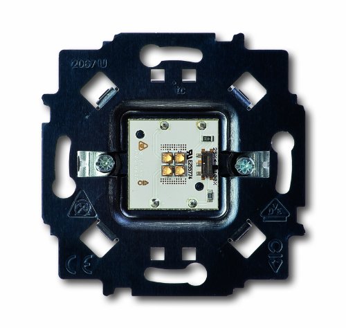 Placa de Parede para Interruptor BUSCH-JAEGER 2067/11U LED-Up Busch-Jaeger - Diodos - led-up, rotativo, preto, IP20