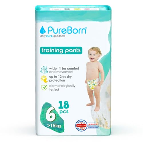 Fraldas PUREBORN Premium Pants (18 Un) PureBorn - Roupa - 18 unidades, sustentável, veganos, livres de crueldade