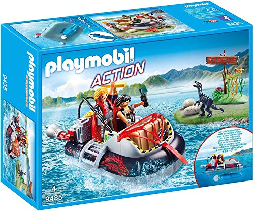 Playmobil 9435 Conjunto de Brinquedos de Ação PLAYMOBIL - Conjuntos de brinquedos - aerodeslizador, dinossauro, motor subaquático
