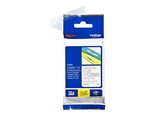 Fita para Etiquetadora BROTHER TZe-145 Branco Brother - Fitas de etiquetas e recargas - branco, 800 páginas, preto, transparente