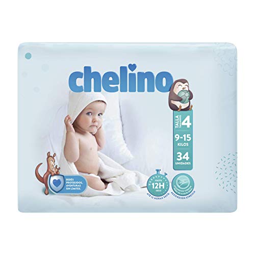 Fraldas CHELINO FASHION & LOVE Pack 34 (Tam: 4) Chelino - Roupa interior - fraldas, chelino fashion & love, pack 34, tam 4