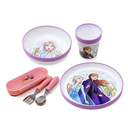 Conjunto de Refeição DISFRAZZES Frozen (5 peças) damaloo - Cozinha & sala de jantar - 5 peças, frozen, anti-aderente, bebé