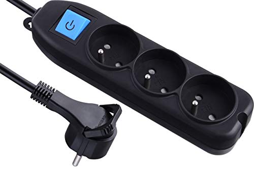 Extensão Elétrica ELECTROLINE 32050 (1.5 m) TAYG - Fios e cabos elétricos - extensão elétrica, electrolines, 32050, 1 tomada, interruptor, plástico