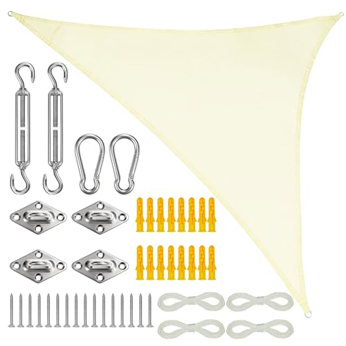 Vela Triangular com Cordas 2X2X2 M BELLE VOUS BELLE VOUS - Guarda-sóis e toldos de exterior - vela triangular, cordas, 2x2x2 m