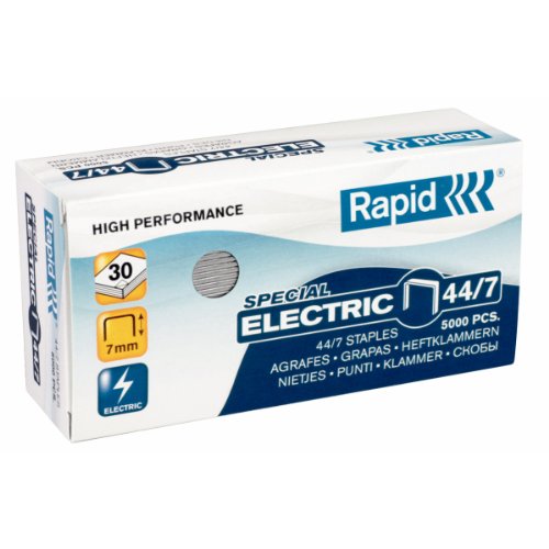 Agrafos RAPID Strong 44/7 (Largura máx.: 6 mm) Rapid - Grampos - 6 mm, 5000 unidades, 7 mm, cores variadas