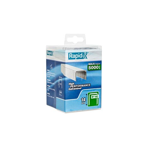Agrafos para Papel RAPID 40303092 (14mm) Rapid - Grampos industriais - 14mm, 5000 unidades, aço galvanizado, codificado
