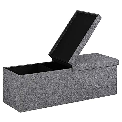 Banco de Arrumação CASARIA com Almofadas Cinza (115 x 38 x 38 cm) Casaria - Recipientes de armazenamento doméstico - almofadas, cinza, 115x38x38cm
