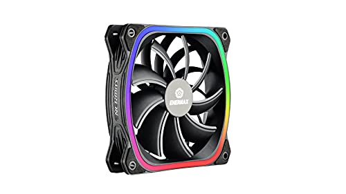 Ventoinha ENERMAX SQUA RGB 1x12cm Preto e Branco Enermax - Peças de refrigeração de sistema de computador - rgb, 1,2 cm, preto, branco