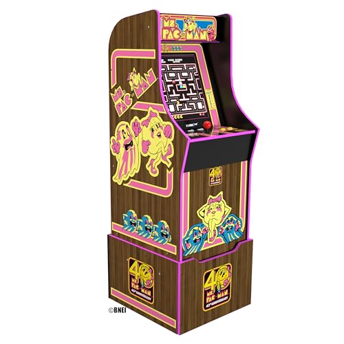 Máquina de Jogos Arcade Arcade1Up Company Ms. Pac-Man | Preto (Acessórios Consolas) Arcade 1 up - Consolas de videojogos - preto, 1 jogo, ca, Ms. Pac-Man