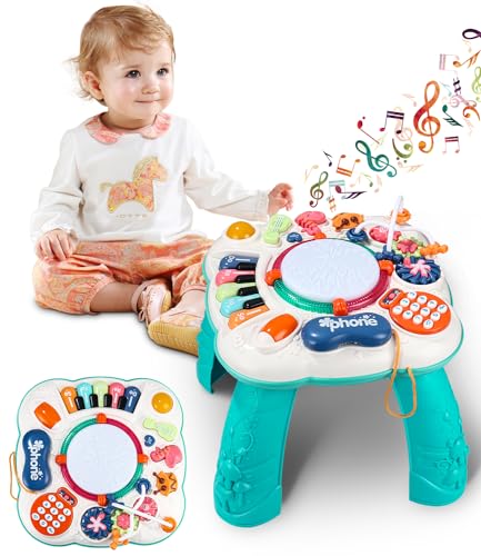 Mesa de Atividades para Crianças 6 em 1 SOBEAU - Cozinha & sala de jantar - criativo, educativo, 6 jogos, capacidades cognitivas