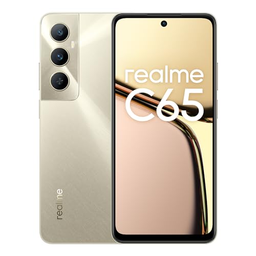 Smartphone REALME C65 (6.67'' - 8 GB - 256 GB - Dourado) Realme - Telemóveis - 6.67 polegadas, 8 gb, 256 GB, capacitivo, com fios