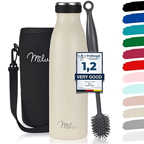 Garrafa Térmica MILU (Aço Inoxidável - Transparente) Milu - Porta-alimentos e bebidas - aço inoxidável, transparente, isolamento térmico, 0,5L