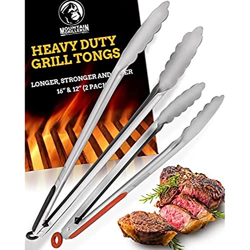 Pinças para Churrasco em Aço Inoxidável Longos 30 e 40 Cm Vida Viva Home - Pinças de Cozinha - aço inoxidável, 30 cm, 40 cm, churrasco