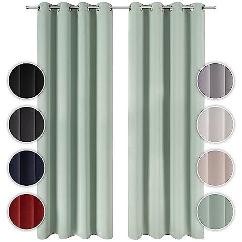 Cortina de Janela BLUMTAL 2 Peças (225 x 140 cm) Everbrent - Cortinas e cortinados - 2 peças, 225 x 140 cm, poliéster, isolante