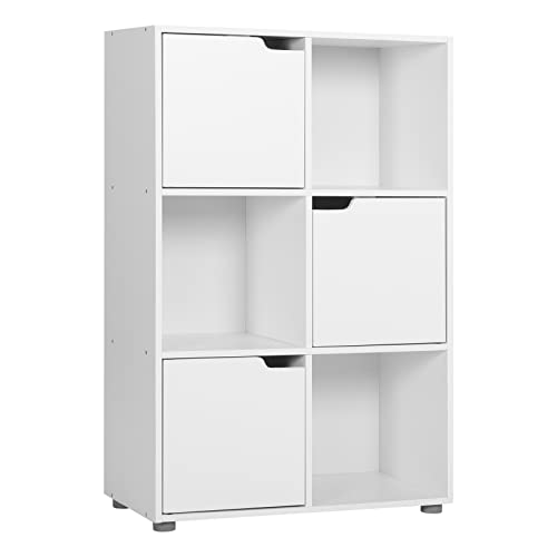 Estante WOLTU SK001WS (Branco - MDF - 59.6 x 29 x 91 cm) WOLTU - Prateleiras industriais - branco, MDF, 59.6x29x91 cm