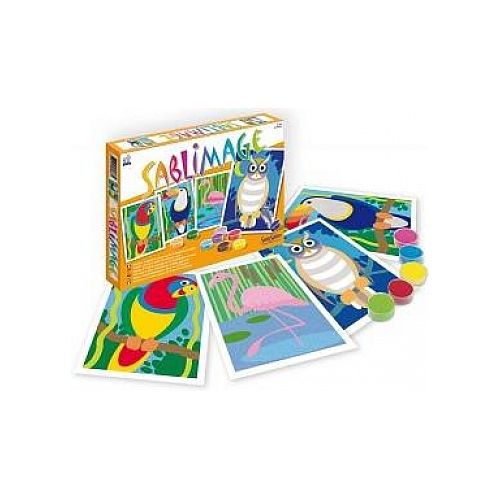 Kit de Artesanato para Crianças SENTOSPHERE 883 (4 anos) SENTOSPHERE - Kits de artesanato de brinquedos - kit, artesanato, crianças, sentosphere, 883, atividades criativas, pássaros, arte mista, quadros, instruções, 4 anos
