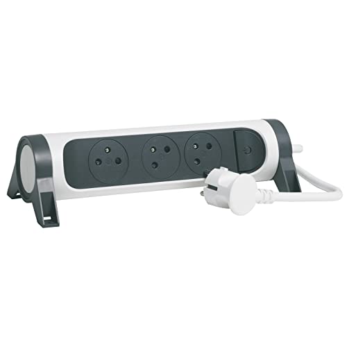 Extensão Elétrica Legrand 2 tomadas | Cinzento Legrand - Fios e cabos elétricos - 2 tomadas, cinzento
