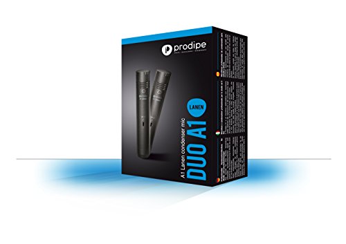 Microfone PRODIPÉ A1 DUO (Condensador - 20-20000 Hz) Prodipe - Microfones - condensador, unidireccional, cardioide, -38 dB, 100 ohm