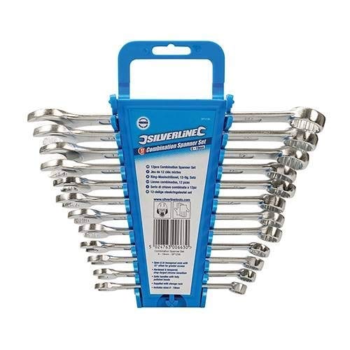 Conjunto de Chaves de Fenda SILVERLINE SP1236 (12 peças) Silverline - Chaves inglesas - conjunto, chaves, fenda, silverline, sp1236