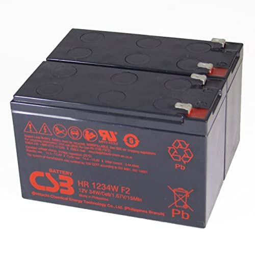 Bateria Chumbo-Ácido VRLife Hr1234Wf2 (Recondicionado Como Novo) CSB - Sapatos - recarregável, 12V, preto, recondicionado
