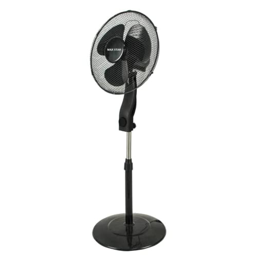 Ventoinha de Pé Max Star | Preto (Climatização e ventilação) Max star - Ventiladores - ventoinha, pé, preto, climatização, ventilação