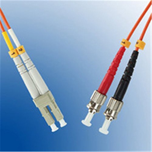 Cabo de Fibra Ótica MICROCONNECT (LC - ST - 1 m - Laranja) MicroConnect - Fios e cabos elétricos - 1 m, lc-st, laranja, 50/125 µm
