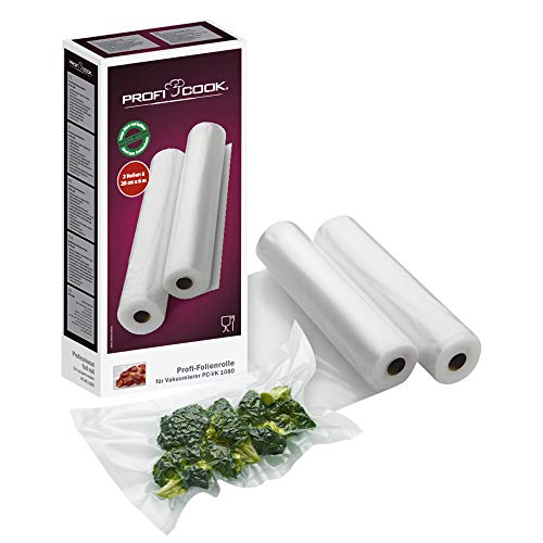 Acessório de máquinas de selar a vácuo PROFICOOK 8910155 Proficook - Bolsas para seladoras a vácuo - selador a vácuo, frigorífico, cozimento a vapor