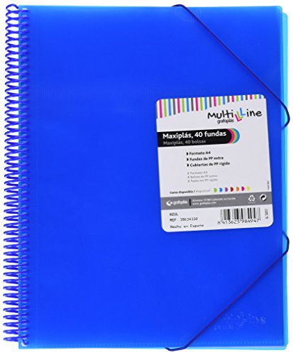 Pasta GRAFOPLAS Maxiplás Multiline (A4 - 25.7x32.8cm) Grafoplas del Noroeste,S.A. - Pastas e capas de relatório - multiligne, a4, 25.7x32.8cm
