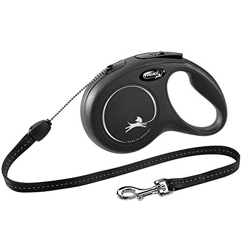Trela para Cães FLEXI New Classic (Preto - 8m) FLEXI - Trelas para animais de estimação - 8m, frenagem, bloqueio automático, 1,2 kg